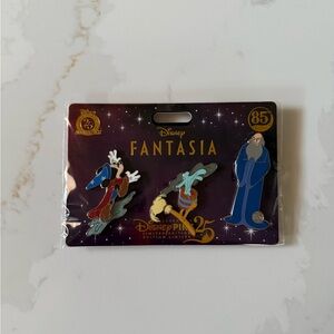 The Sorcerer's Apprentice 3-Piece Pin Set Fantasia 85th Anniversary LE 1600